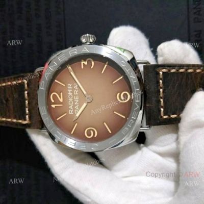 Fake Panerai Radiomir PAM687 Watch Brown Dial Stainless Steel